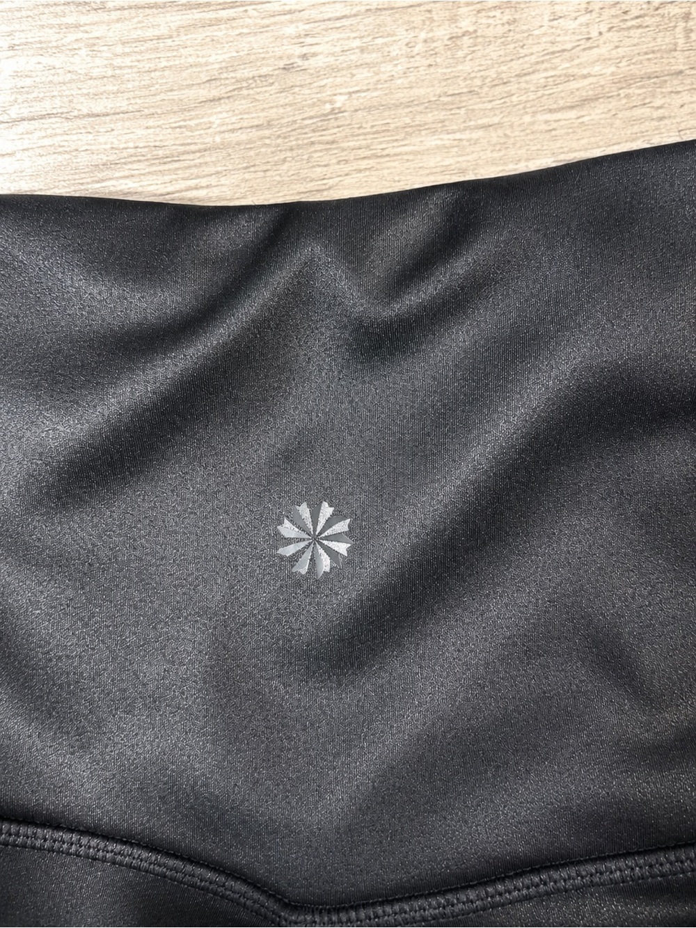 Athleta Inclination Moto Tight Leggings Black Faux Leather Shine Women’s Size M - Picture 2 of 5